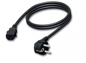 Procab CAB490/10 Power kabel - schuko male - euro power female - PVC lead - 3 x 1.5 mm² 10 meter