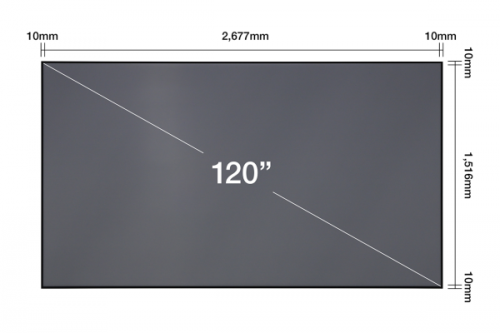 Ekran projekcyjny Epson Laser TV 120 cali Screen ELPSC36