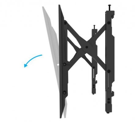 Wysuwany uchwyt ścienny do płaskich ekranów z funkcją pochylania i obrotu B-Tech ELEMENTS BT8443/B