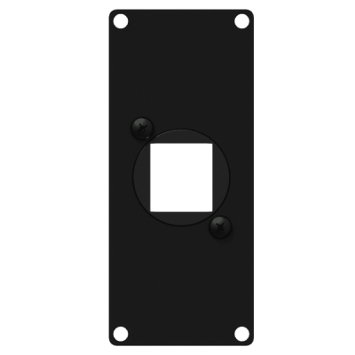 CAYMON CASY106/B Casy 1 space cover plate - 1x  Keystone adapter Black version