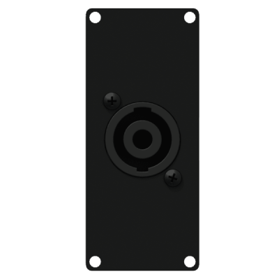CAYMON CASY 141/B Casy 1 space with male SpeakON to 4-pin terminal block Black version