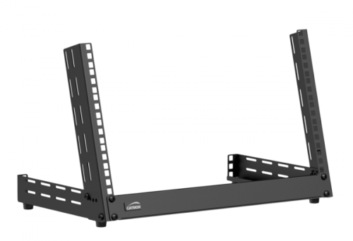CAYMON TPR306A/B Desktop open frame rack - 6 units - Adjustable angle 0°~15° Black