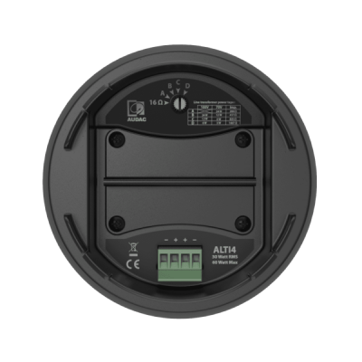  Głośnik głośniki AUDAC ALTI 6/B 2-way 6" pendant speaker Black version