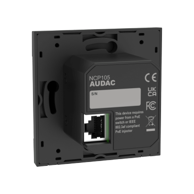 AUDAC NCP105/B Uniwersalny panel sieciowy PoE wersja czarna