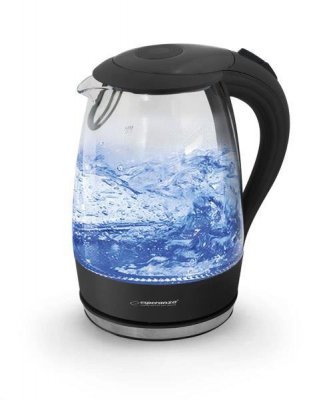 Czajnik szklany Esperanza &quot;Salto angel&quot; 1,7L czarny