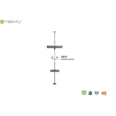 Stojak podłogowo-sufitowy Techly 37 cali-70 cali, 30kg