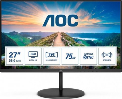 Monitor AOC 27 cali U27V4EA 2xHDMI DP głośniki - USZ OPAK