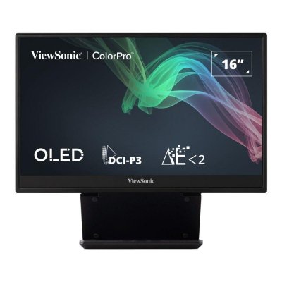 Monitor ViewSonic 15.6 cali VP16-OLED (VS19179) przenośny microHDMI 2xUSB-C głośniki 2x1W