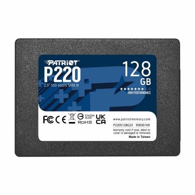Dysk SSD Patriot P220 128GB 2.5 cali SATA3 (550/480 MB/s) 7mm