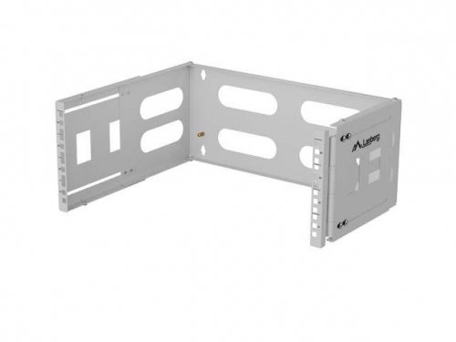 Uchwyt ścienny rack Lanberg 19" 4U 497x400/240 szary