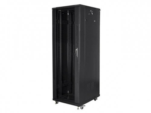 Szafa instalacyjna Rack stojąca 19 cali 37U 600x800 czarna Lanberg (flat pack)