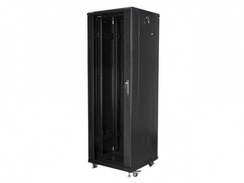 Szafa instalacyjna Rack stojąca 19 cali 37U 600x600 czarna Lanberg (flat pack)