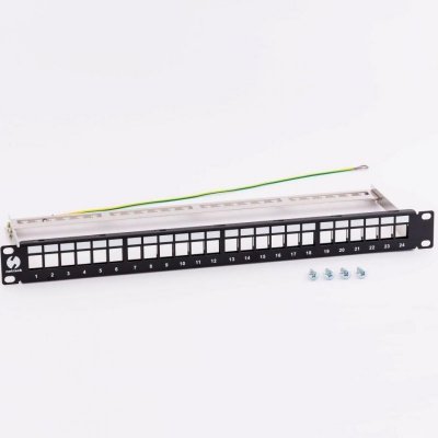 Patch panel keystone 19 cali 24-porty, FTP Netrack