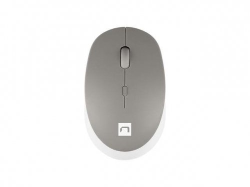 Mysz bezprzewodowa Natec Harrier 2 bluetooth 5.1 1600 DPI z cichym klikiem biało-szara