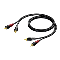 PROCAB CLA800/0.5 2 x RCA/Cinch male - 2x RCA/Cinch male 0,5 meter