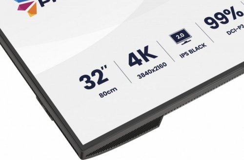 IIYAMA Monitor komputerowy  31.5 cala ProGraphic HB3201UHSNP-B1 4K,IPS BLACK 2.0,450cd,VESA USB-c dock(PD:96W),HDMI,DP,DAISY/CHAIN,4xUSB,RJ45,3000:1,sRGB:100%,DCI-P3:99%,