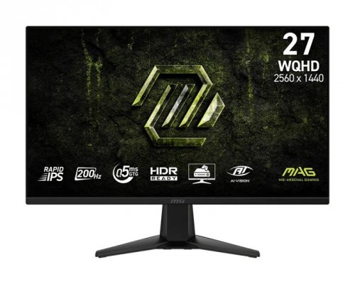 MSI Monitor MAG 275QF E20  27 cali/LED/WQHD/Flat/200Hz/Czarny