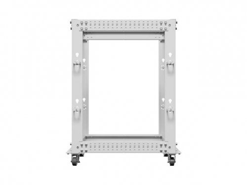 Lanberg Stojak Open rack 19 cali 15U 600x600-1100 regulowany szary