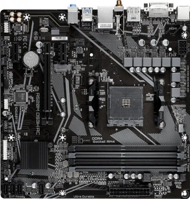 Gigabyte Płyta główna A520M DS3H AC AM4 4DDR4 /HDMI/DVI/DP M.2 mATX