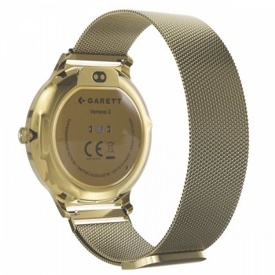 Garett Electronics Smartwatch Verona 2 złoty mesh