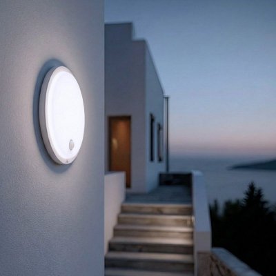 Maclean Lampa LED, IP65 czujnik PIR, MCE525 W 10W, 1000 lm, neutral white 4000 K