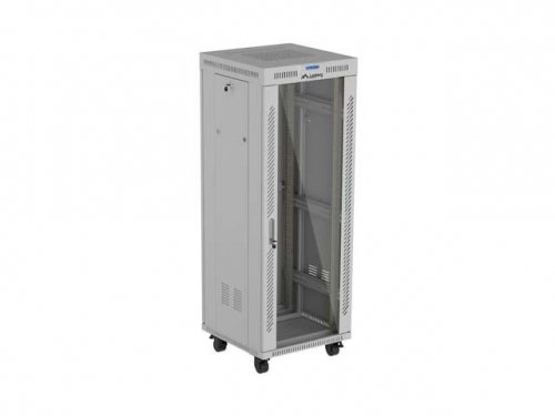 Lanberg Szafa instalacyjna rack stojąca 19" 32U 600x600 szara drzwi     perforowane LCD ( Flat pack)