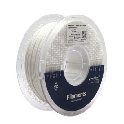 Gembird Filament PLA High Speed, 1,75 mm, 1 kg, biały