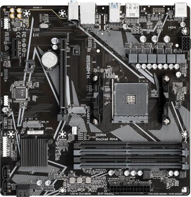 Gigabyte Płyta główna B550M K AM4 4DDR4 DP/HDMI mATX