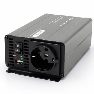Qoltec Przetwornica napięcia MS Wave | 12V na 230V | 300/600W