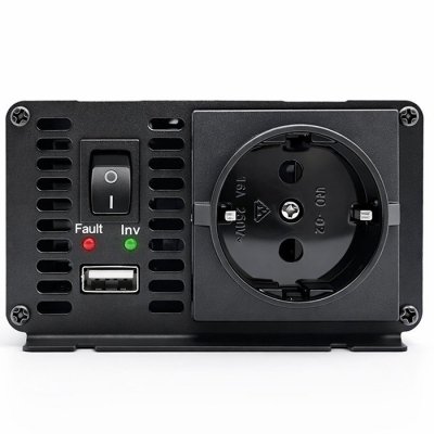 Qoltec Przetwornica napięcia MS Wave | 12V na 230V | 500/1000W