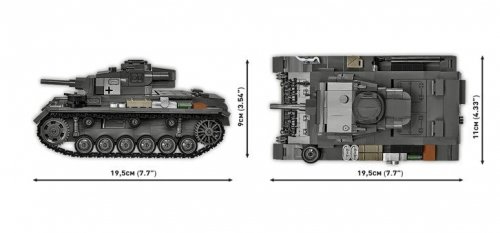 Cobi Klocki Klocki Panzer III Ausf.H 963 elementy