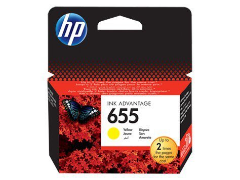 HP Inc. Tusz nr 655 Yellow CZ112AE