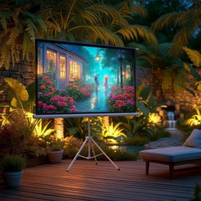 Maclean Ekran projekcyjny MC-595 na stojaku 100 4:3 200x150