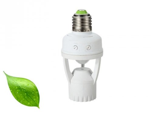 Maclean Oprawa żarówki z czujnikiem ruchu zmierzchu 360°  MCE24