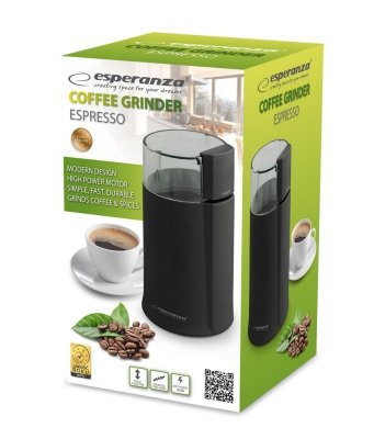 Esperanza młynek do kawy Espresso czarny EKC001K