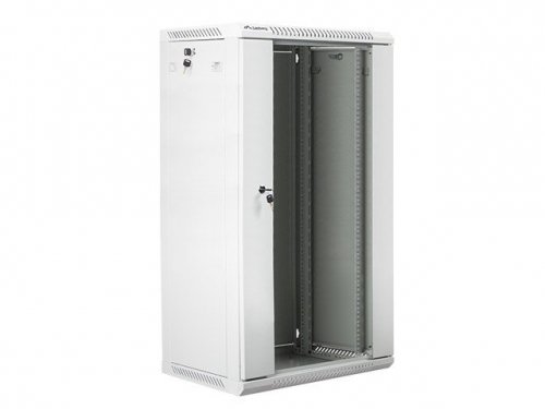 Lanberg Szafa instalacyjna wisząca 19&#039;&#039; 22U 600X450mm szara (drzwi       szklane)