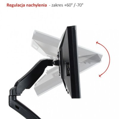 ART Uchwyt biurkowy na sprężynie gazowej do 1 monitora LCD/LED 13-27 cali            L-11GD