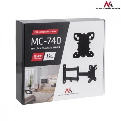 Maclean Uchwyt do telewizora 13-23 cale MC-740 30kg, max vesa 100x100