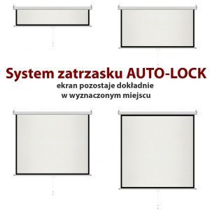 ART Ekran ręczny półautomat 4:3 120 cali 244x183cm MS-120 4:3