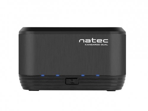 Natec Stacja dokująca HDDKangaroo Dual SATA 2.5&#039;&#039;+3.5&#039;&#039; USB 3.0 + zasilacz