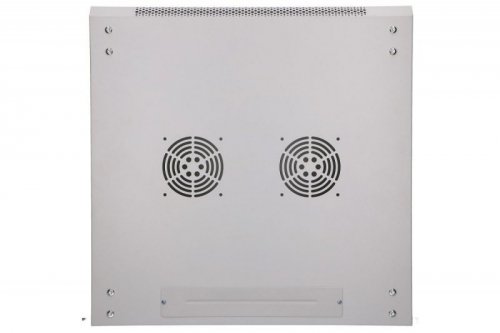 Extralink Szafka wisząca rack 9U 600x600 szara szklane drzwi