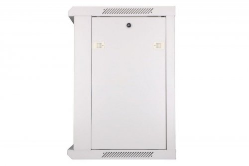 Extralink Szafka wisząca rack 12U 600x600 szara szklane drzwi