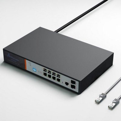 Extralink Switch zarządzalny Victor EX-2500G-10MPS 8X 10/100/1000M TX Z POE AT/AF