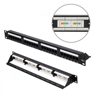 Extralink Patchpanel CAT5E UTP V2 24 porty