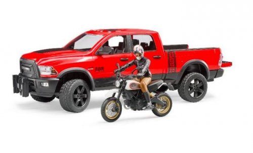 BRUDER Pojazd Dodge RAM 2500 Power wagon z motorem Ducati