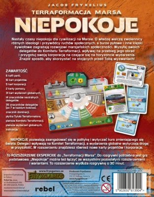 Rebel Gra Terraformacja Marsa: Niepokoje