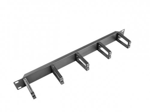 Lanberg Organizer kabli do szaf 19cali 1U Typ B czarny AK-1202-B
