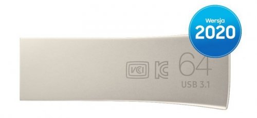 Samsung Pendrive BAR Plus USB3.1  64 GB Champaign Silver