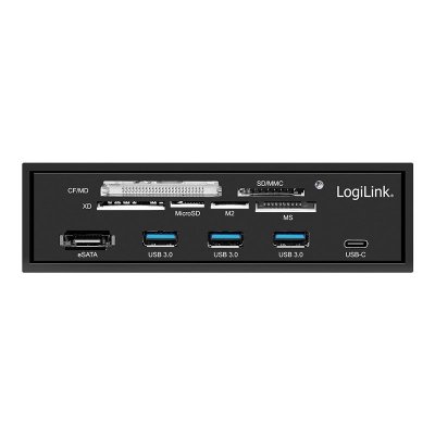 LogiLink Multifunkcyjny panel 5,25&#039; z czyt. kart