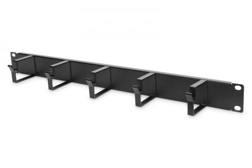 Digitus Organizer kablowy poziomy typu RING 19 cali 1U 40x483x60mm czarny